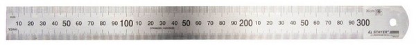 Линейка STAYER "PROFI" нержавеющая, двухсторонняя гравированная шкала, 0,3м 3427-030_z01