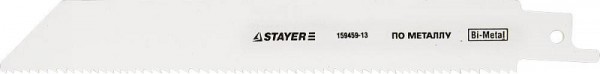 Полотно STAYER "PROFI"  S922EF для сабельной эл. ножовки Bi-Met,тонколистовой, профильный металл, нерж сталь, цвет мет 159459-13