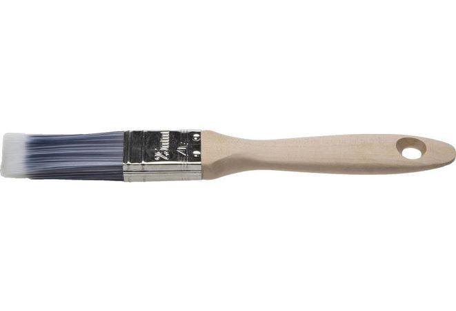 Кисть плоская STAYER "AQUA-LUX", искусственная щетина, неокрашенная профессиональная деревянная ручка, 25мм, 01055-025