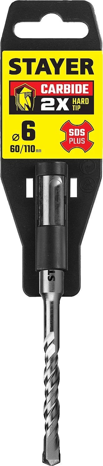 Бур по бетону STAYER SDS-plus, 6 x 110 мм, 2930-110-06_z02