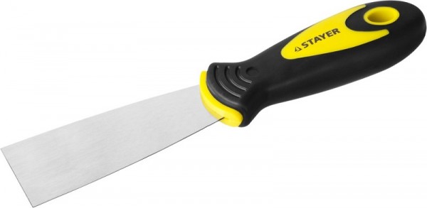 Шпатель STAYER "MASTER" нержавеющее профилированное полотно, 2к ручка, 40мм 10041-04