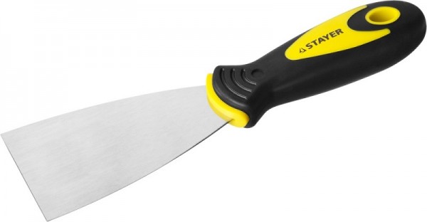 Шпатель STAYER "MASTER" нержавеющее профилированное полотно, 2к ручка, 60мм 10041-06