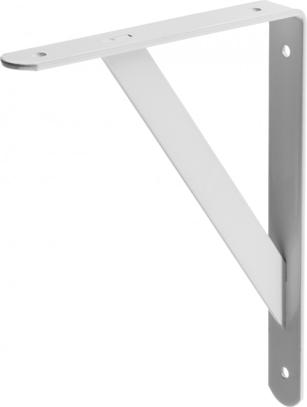 Уголок-кронштейн STAYER "MASTER", усиленный, 250х200х30х4мм, белый 37421-1