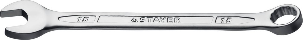 STAYER 15 мм, комбинированный гаечный ключ 27081-15_z01