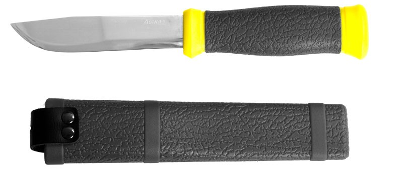 Нож STAYER "PROFI", туристический, пластиковые ножны, лезвие-110мм 47630