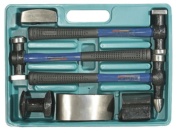 Набор STAYER "MASTER": Молотки рихтовочные с правками, ст/пл рук., 7 предметов 20322-H7