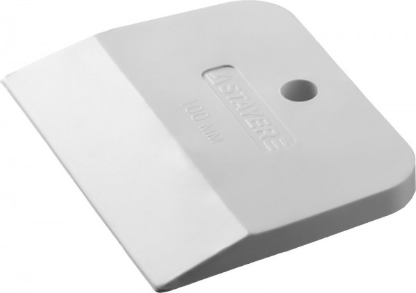 Шпатель STAYER "MASTER" резиновый белый, 100мм 1027-100