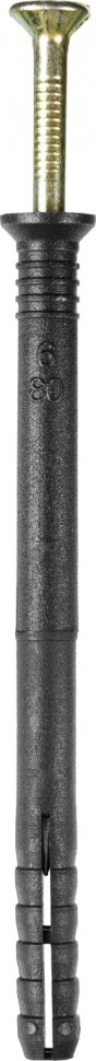 Дюбель-гвоздь STAYER "MASTER" полипропиленовый, потайной бортик, 6 x 80 мм, 1000 шт 30640-06-080
