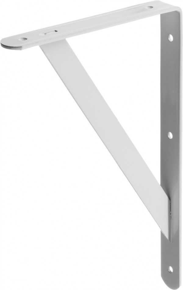 Уголок-кронштейн STAYER "MASTER", усиленный, 300х200х30х4мм, белый 37422-1