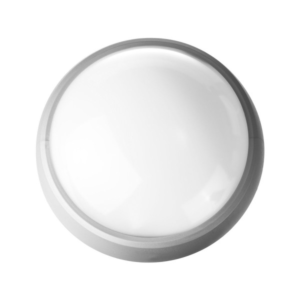 Светильник STAYER "PROFI" PROLight светодиодный, влагозащищенный IP65, пластиковый корпус, PC, влагозащищенный, круг, металлик, 4000К, 7(60Вт) 57362-60-S