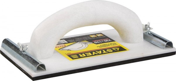 Терка STAYER для шлифования с металлическим фиксатором, 120x230мм, 3569-12