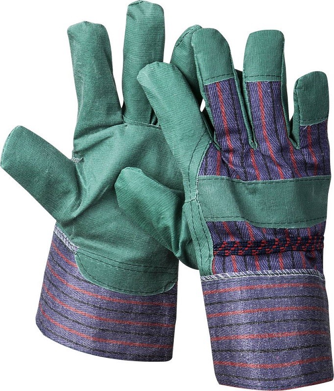 Перчатки STAYER "MASTER" рабочие, искусственная кожа, зеленые, XL 1132-XL