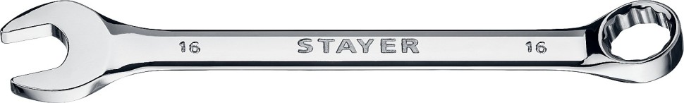 STAYER 16 мм, комбинированный гаечный ключ 27081-16_z01