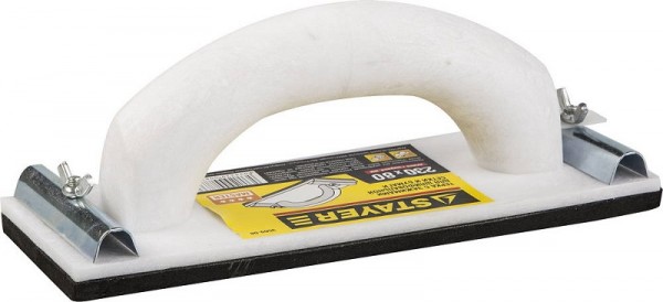 Терка STAYER для шлифования с металлическим фиксатором, 80x230мм, 3569-08