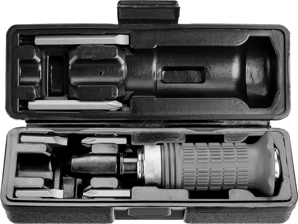 Набор Отвертка ударно-поворотная STAYER Master 8 обрезиненная рукоятка, с битами, 8 предметов 2566-H4_z01