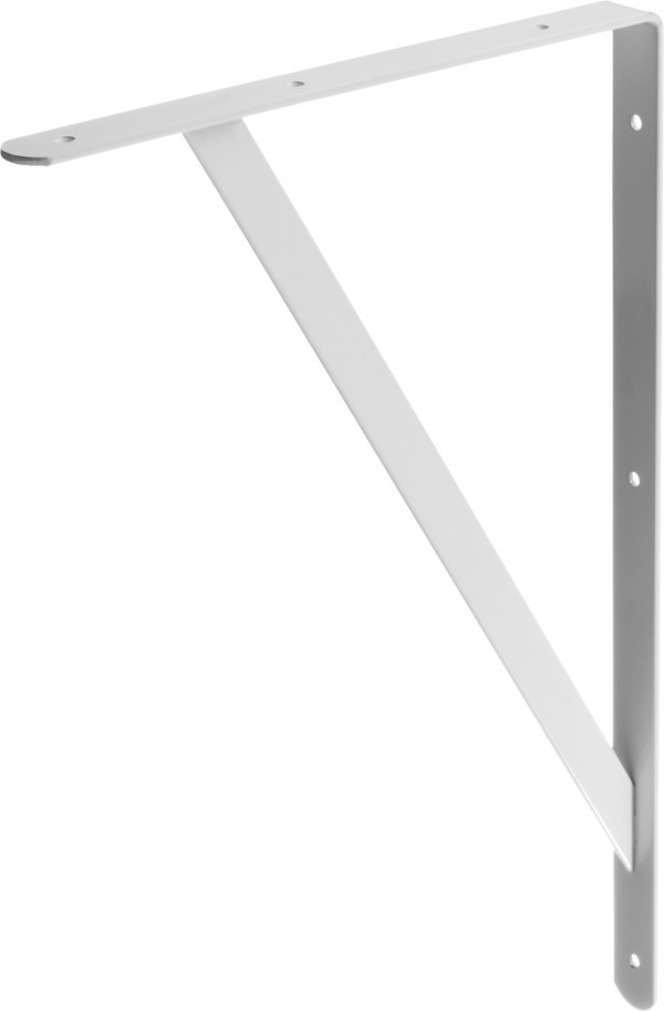 Уголок-кронштейн STAYER "MASTER", усиленный, 500х330х30х4мм, белый 37424-1