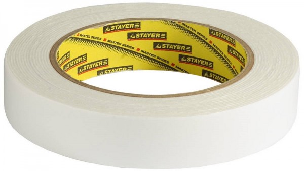 Лента STAYER "PROFI" клейкая двусторонняя, на вспененной основе 12231-25-05