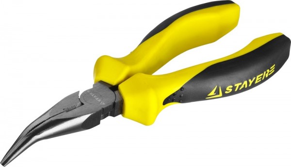 Тонкогубцы STAYER "PROFESSIONAL" "PROTech" изогнутые, эксцентриковое расположение шарнира, 160мм 22027-4-16_z02