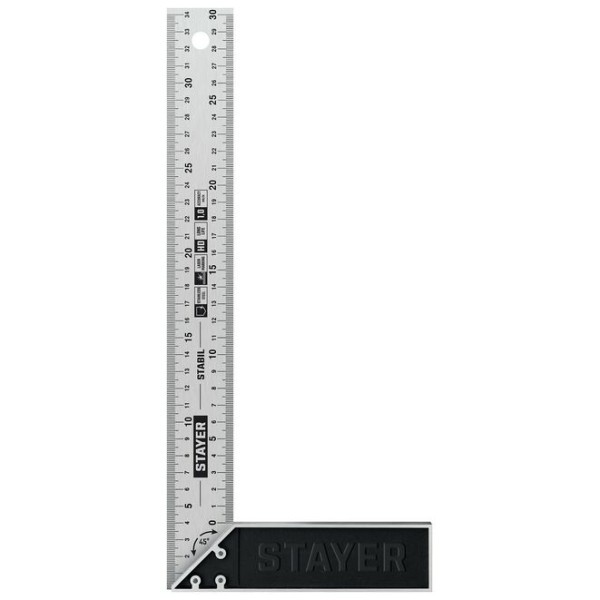 Угольник STAYER "STABIL" столярный, нержавеющее полотно 3300 мм, 3431-30_z02