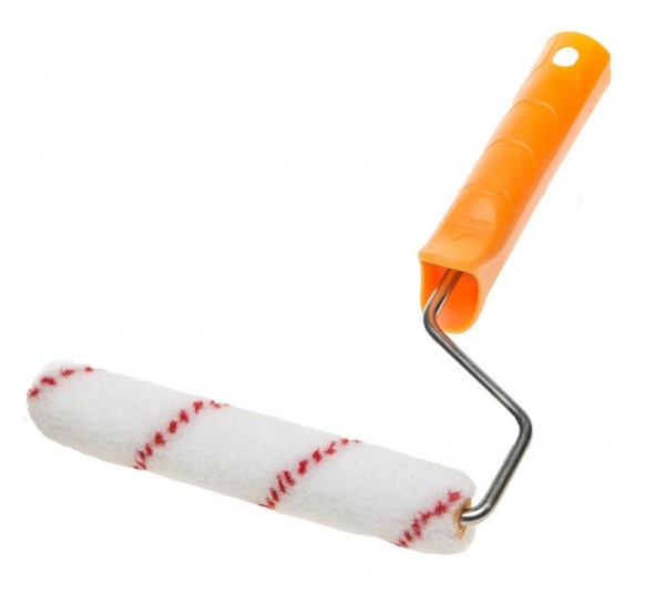 Мини-валик STAYER "MASTER" NYLON ПОЛИАМИД малярный в сборе, ворс 10мм, бюгель 6мм, 15х110мм 03-0506-11_z01