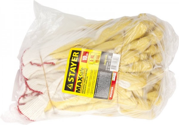 Перчатки STAYER "МASTER" трикотажные 11408-H10