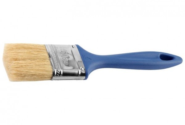 Кисть плоская STAYER "UNIVERSAL-PROFI", светлая натуральная щетина, пластмассовая ручка, 50мм, 01085-50_z01