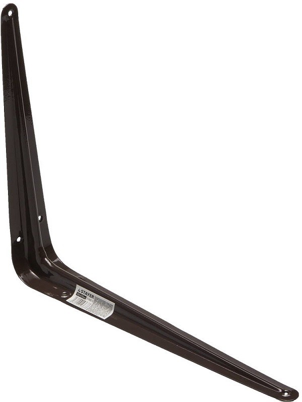 Уголок-кронштейн STAYER "MASTER", 300х250мм, коричневый, 37405-3