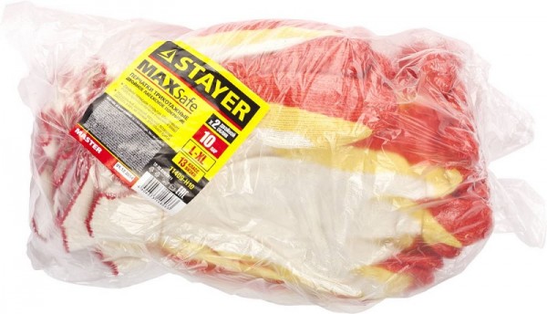 Перчатки STAYER "МASTER" трикотажные 11409-H10