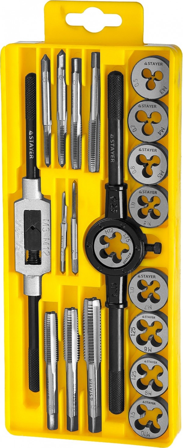 Набор метчиков и плашек STAYER 28012-H20