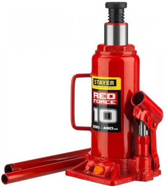 Домкрат гидравлический бутылочный Red Force STAYER 43160-10_z01