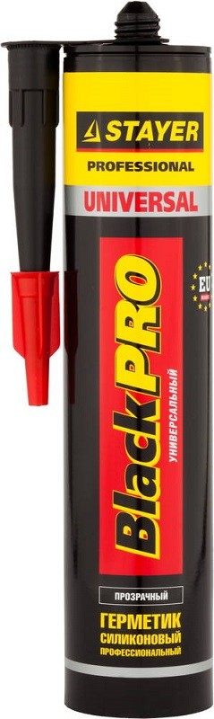 Герметик STAYER "PROFI" силиконовый, прозрачный, 260 мл 41213-2_z01