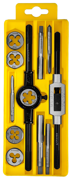 Набор метчиков и плашек, 12 предметов STAYER 28012-H12_z01