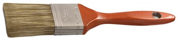 Кисть плоская STAYER "LASUR - LUX", деревянная ручка, смешанная щетина, 50мм 01051-050