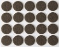 Накладки STAYER "COMFORT" на мебельные ножки, самоклеящиеся, фетровые, коричневые, круглые - диаметр 16 мм, 20 шт 40910-16