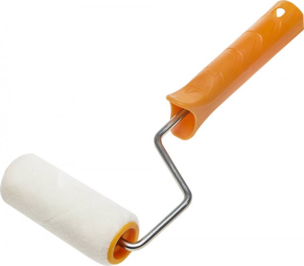 Мини-валик STAYER "MASTER" VELOUR малярный в сборе, ворс 4мм, бюгель 6мм, 15х70мм 03-0501-07_Z01