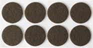 Накладки STAYER "COMFORT" на мебельные ножки, самоклеящиеся, фетровые, коричневые, круглые - диаметр 25 мм, 8 шт 40910-25