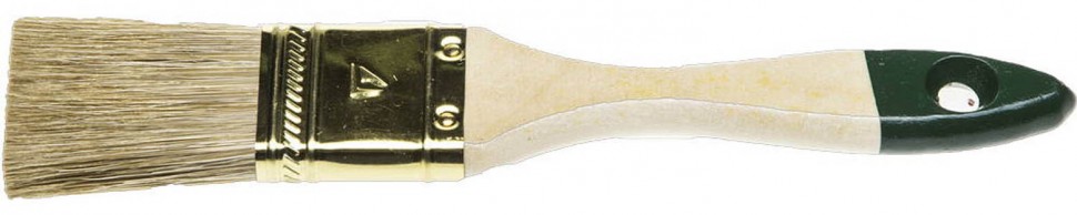 Кисть плоская STAYER "LASUR-STANDARD", смешанная щетина, деревянная ручка, 38мм 01031-38