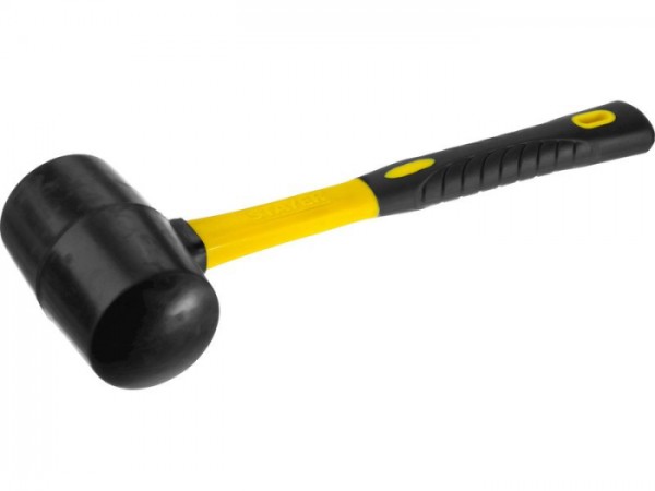 Киянка STAYER "MASTER" резиновая ЧЕРНАЯ, с фиберглассвой ручкой, 450г 2054-65