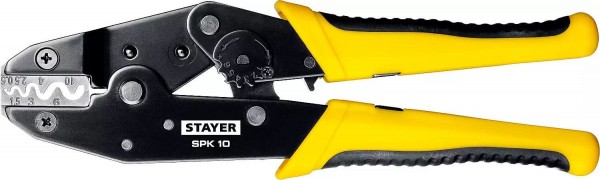 Пресс-клещи STAYER "CS-10" для медных наконечников, d=0.5-10мм.кв,"PROFESSIONAL", 45440
