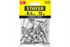 Алюминиевые заклепки Pro-FIX, 6.4 х 12 мм, 25 шт., STAYER Professional, 3120-64-12