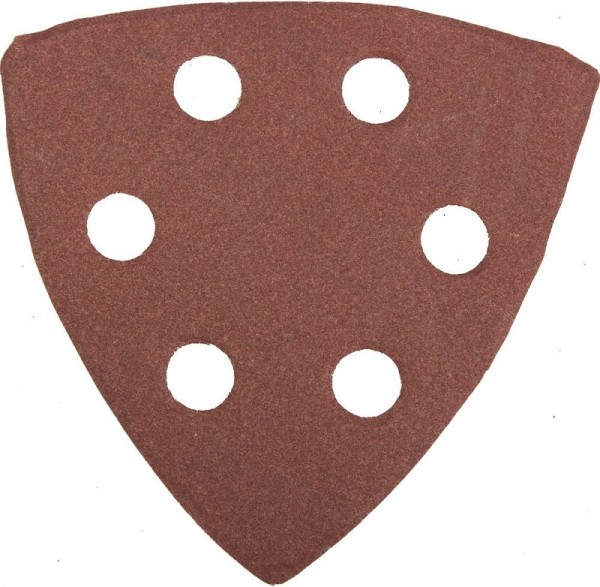 Треугольник шлифовальный универсальный STAYER "MASTER" на велкро основе, 6 отверстий, Р320, 93х93х93мм, 5шт, 35460-320