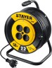 STAYER  S 207 ПВС 2х0.75 50м 2200Вт,  Удлинитель на катушке (55073-50)