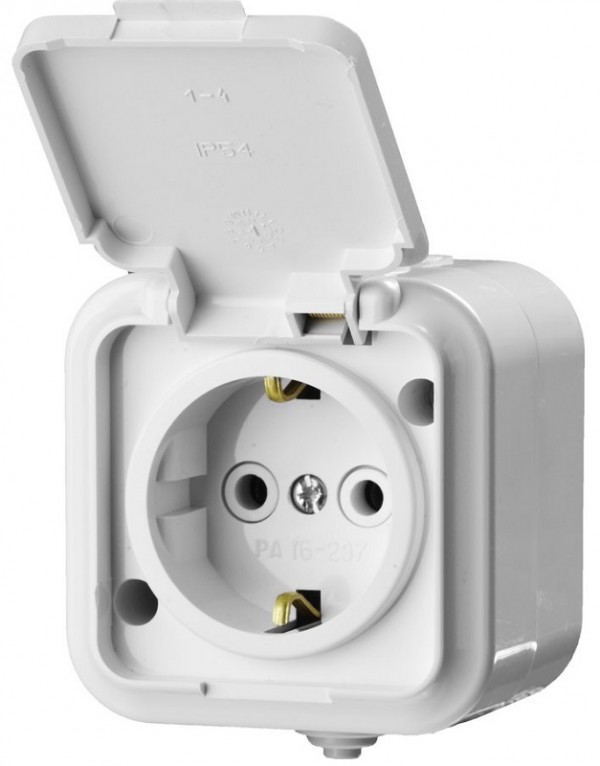 Розетка STAYER "MASTER" "MAXIMA" для открытой установки 54306-W