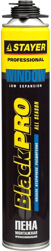 Пена STAYER "Professional" монтажная, пистолетная, всесезонная 41136