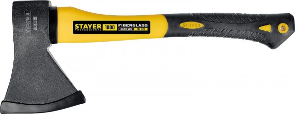 Топор STAYER "Fiberglass" 1000г, 410мм, кованый с фиберглассовой рукояткой 2062-10_z02