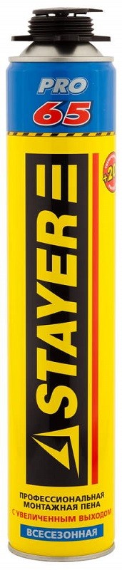 Пена STAYER "Professional" монтажная, пистолетная, всесезонная 41137