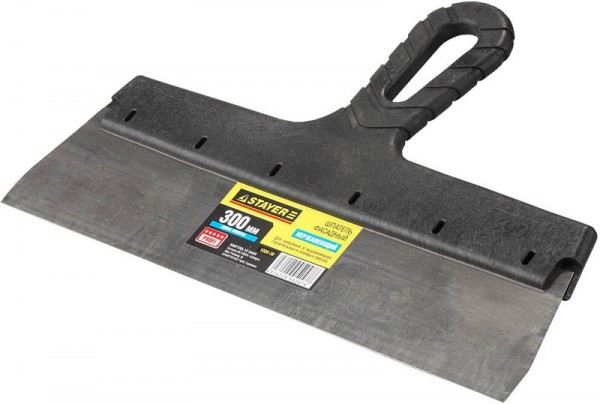 Шпатель STAYER "PROFESSIONAL" фасадный нержавеющий, с пластмассовой ручкой, 300мм 1008-30