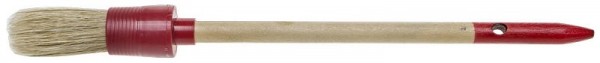 Кисть круглая STAYER "MASTER", светлая натуральная щетина, пластмассовый корпус, деревянная ручка, №2 x 20мм 0141-20